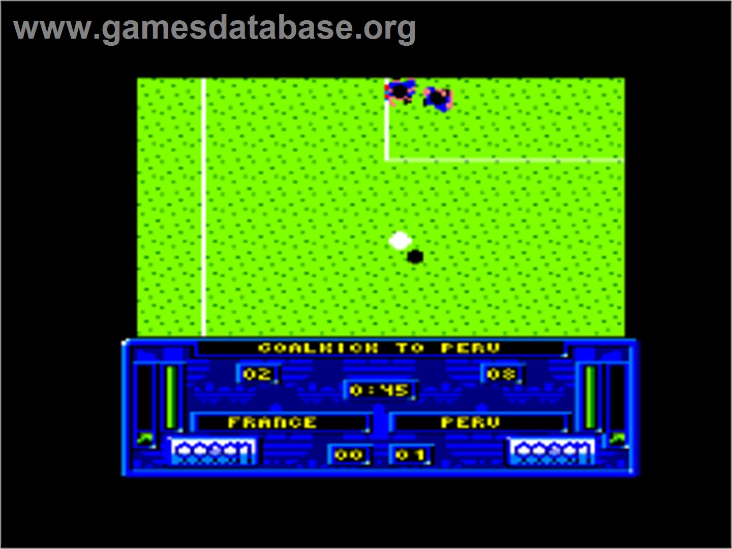Adidas Championship Football - Amstrad CPC - Artwork - In Game