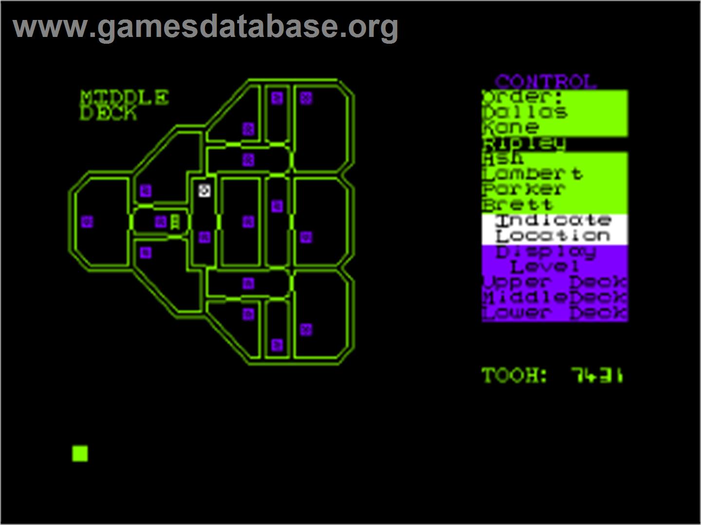 Alien - Amstrad CPC - Artwork - In Game