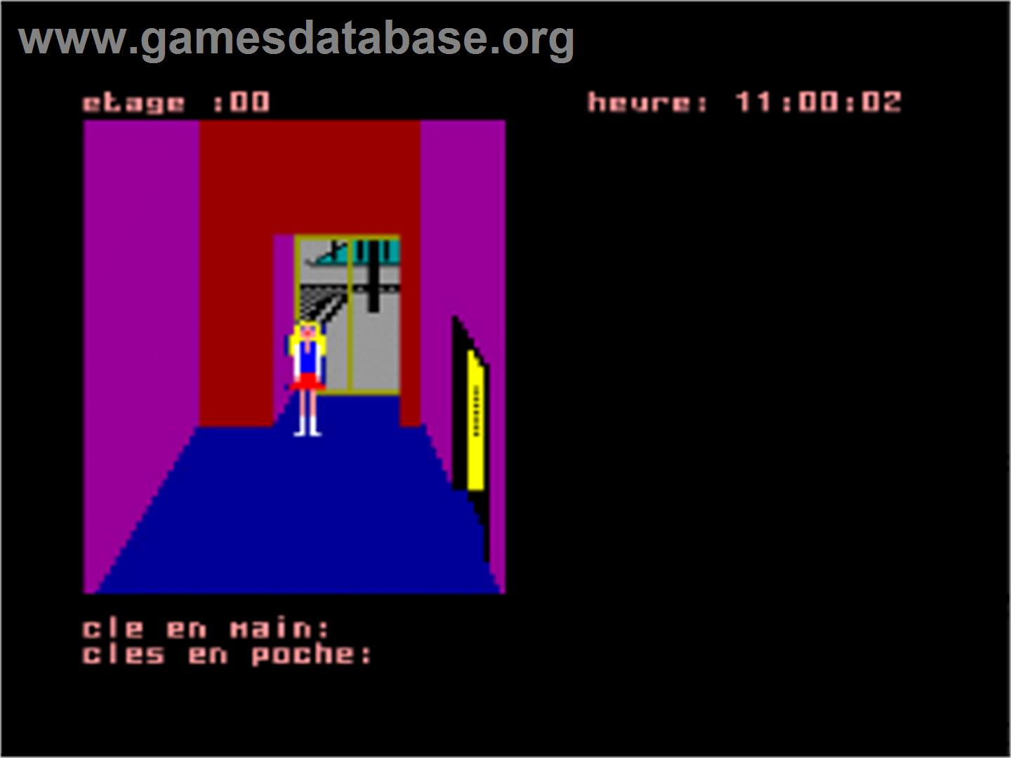 Amelie Minuit - Amstrad CPC - Artwork - In Game