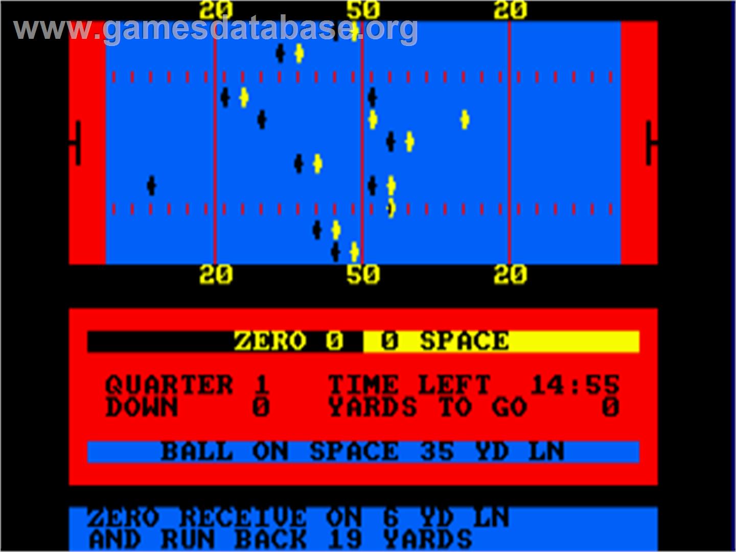 American Football - Amstrad CPC - Artwork - In Game