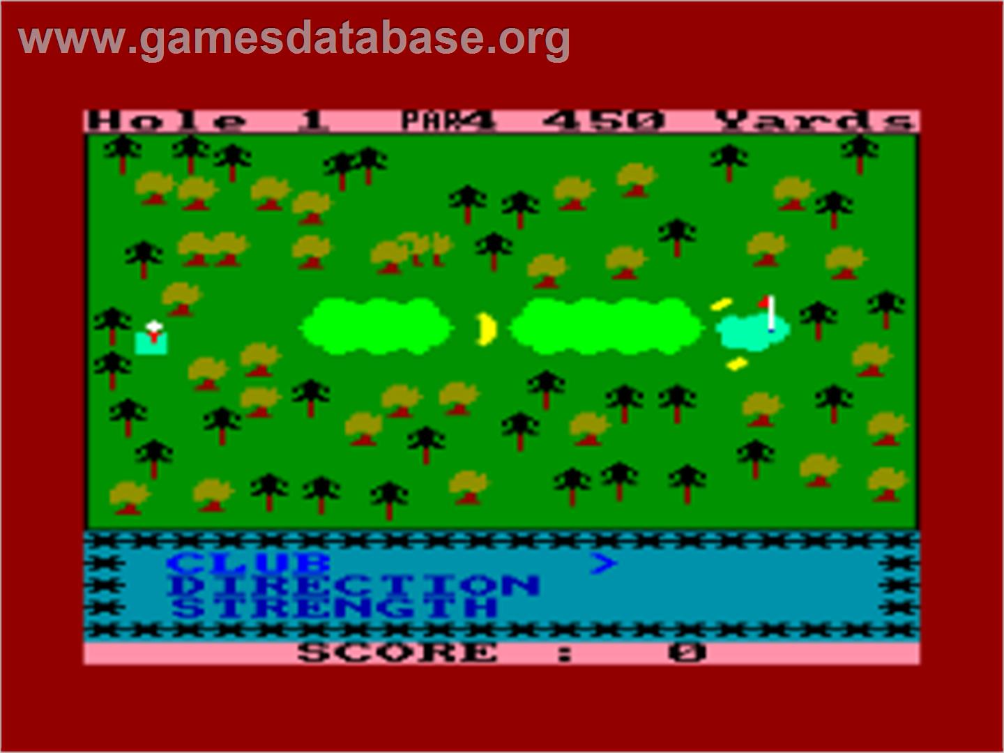 Amsgolf - Amstrad CPC - Artwork - In Game