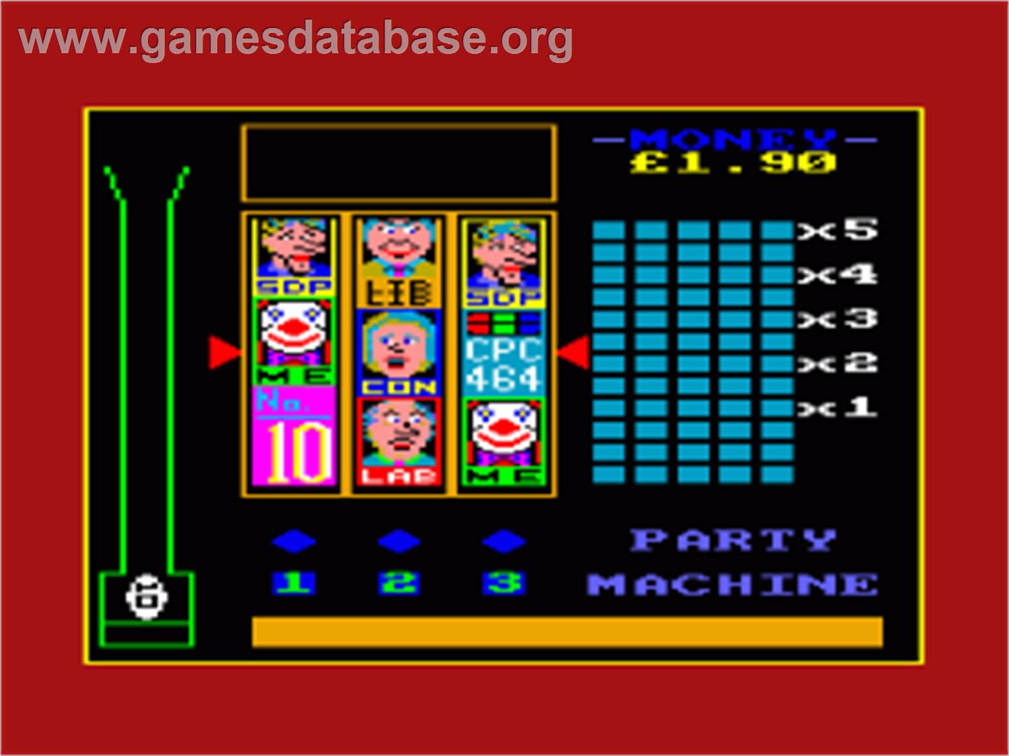 Arcade Fruit Machine - Amstrad CPC - Artwork - In Game