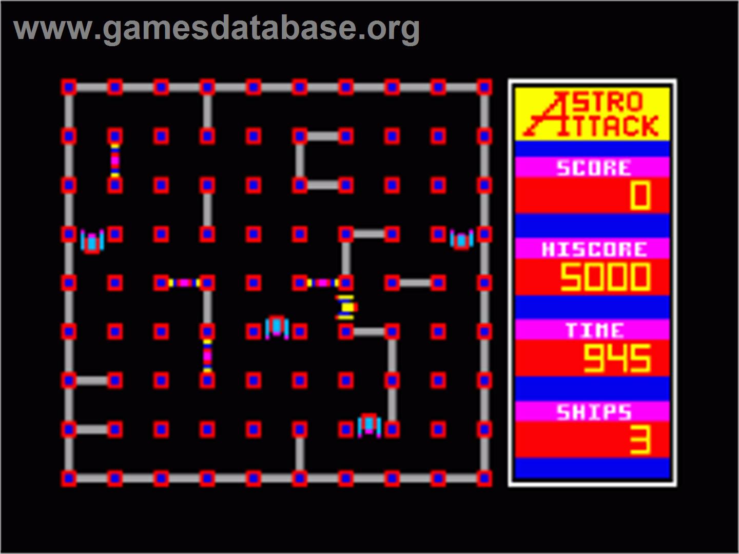 Astro Attack - Amstrad CPC - Artwork - In Game