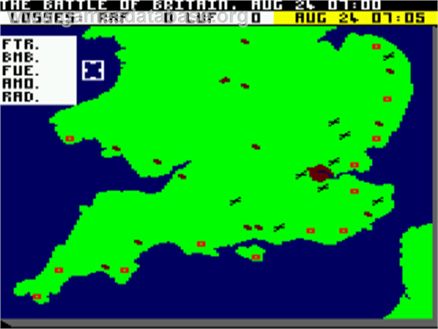Battle Of Britain - Amstrad CPC - Artwork - In Game