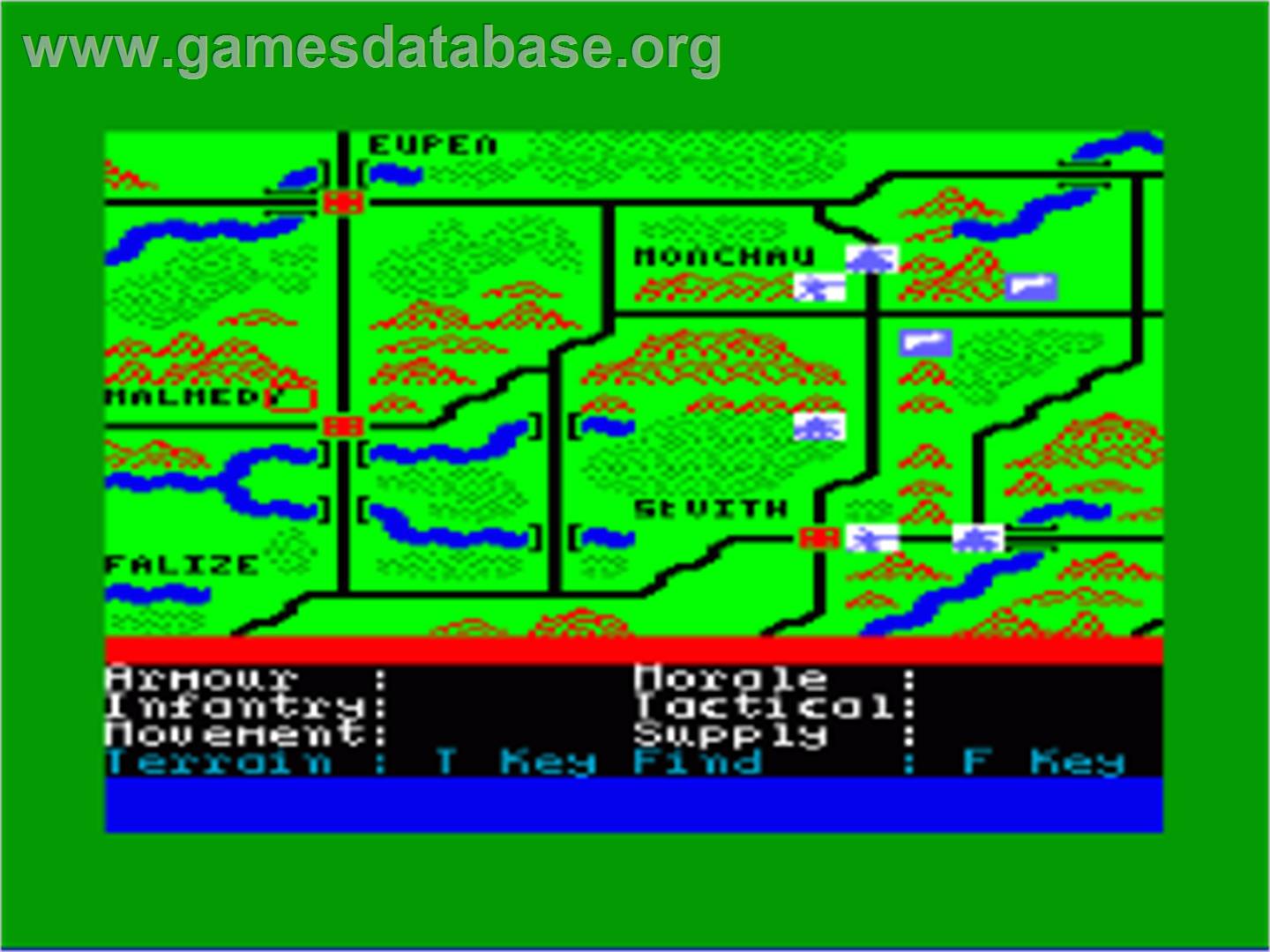 Battle Of The Bulge - Amstrad CPC - Artwork - In Game