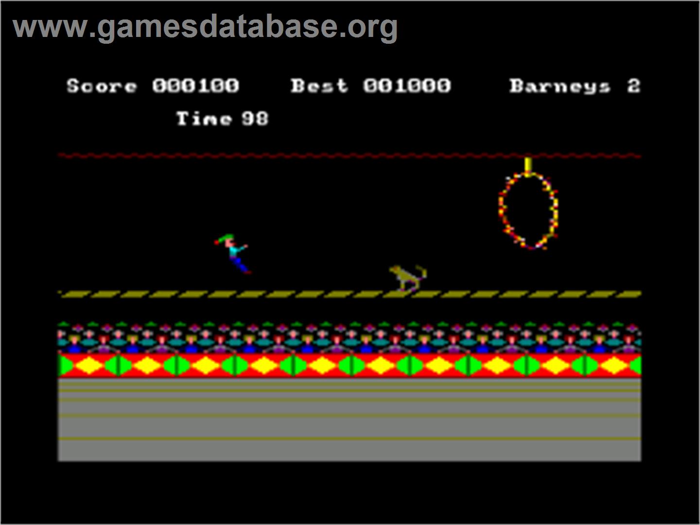 Bigtop Barney - Amstrad CPC - Artwork - In Game