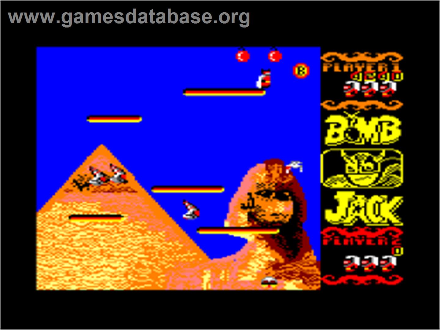 Bomb Jack - Amstrad CPC - Artwork - In Game