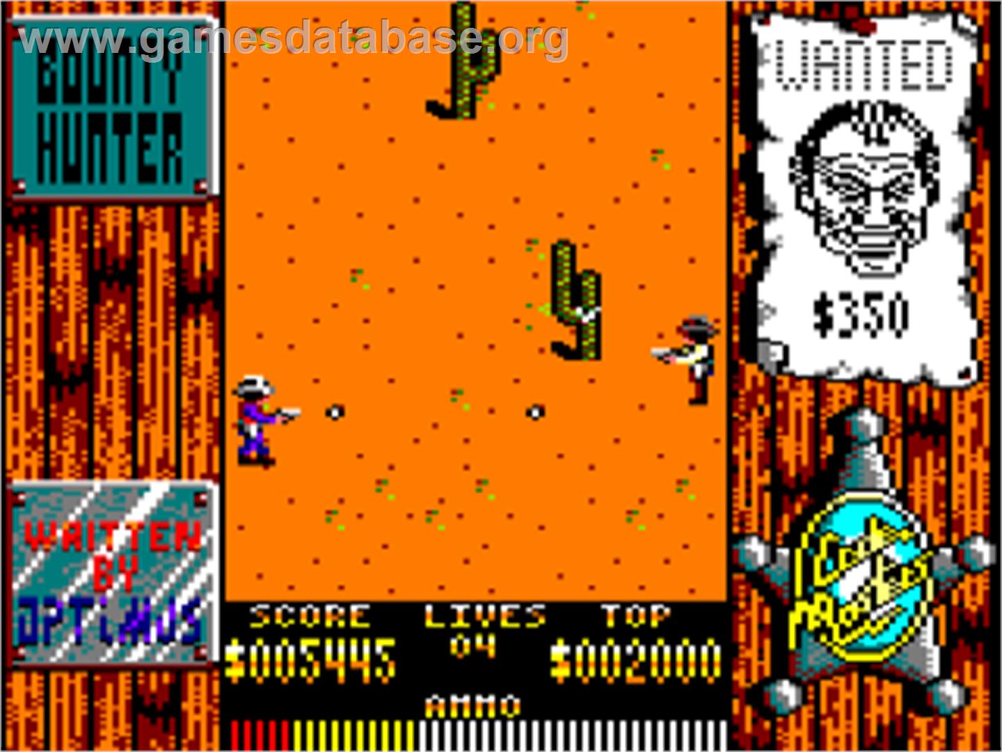 Bounty Hunter, The - Amstrad CPC - Artwork - In Game