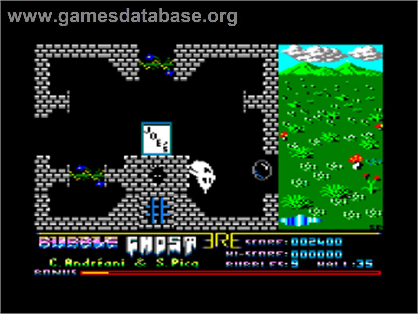 Bubble Ghost - Amstrad CPC - Artwork - In Game
