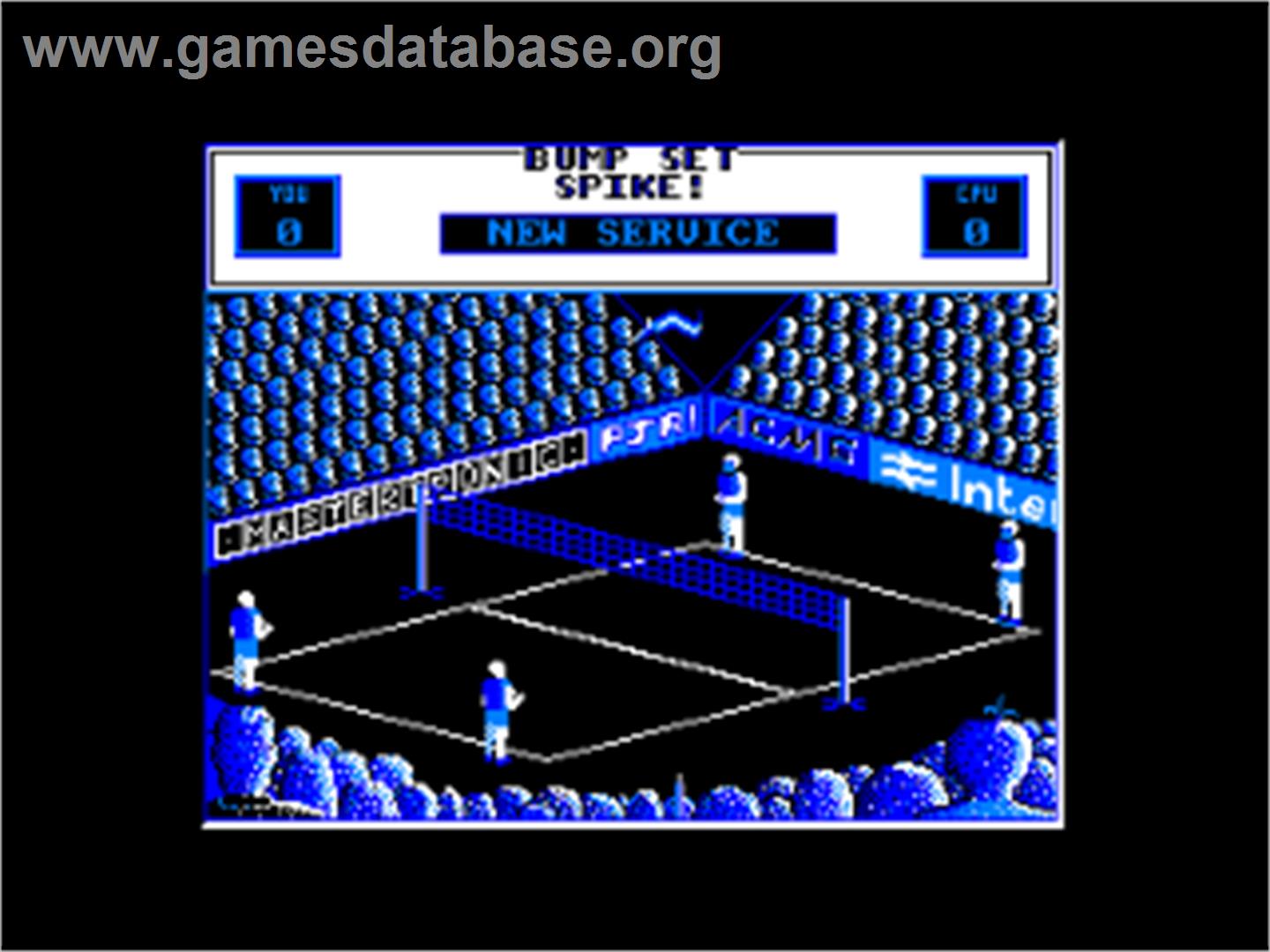 Bump, Set, Spike! - Amstrad CPC - Artwork - In Game