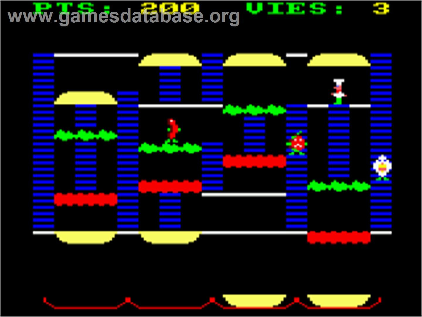 Burger Time - Amstrad CPC - Artwork - In Game