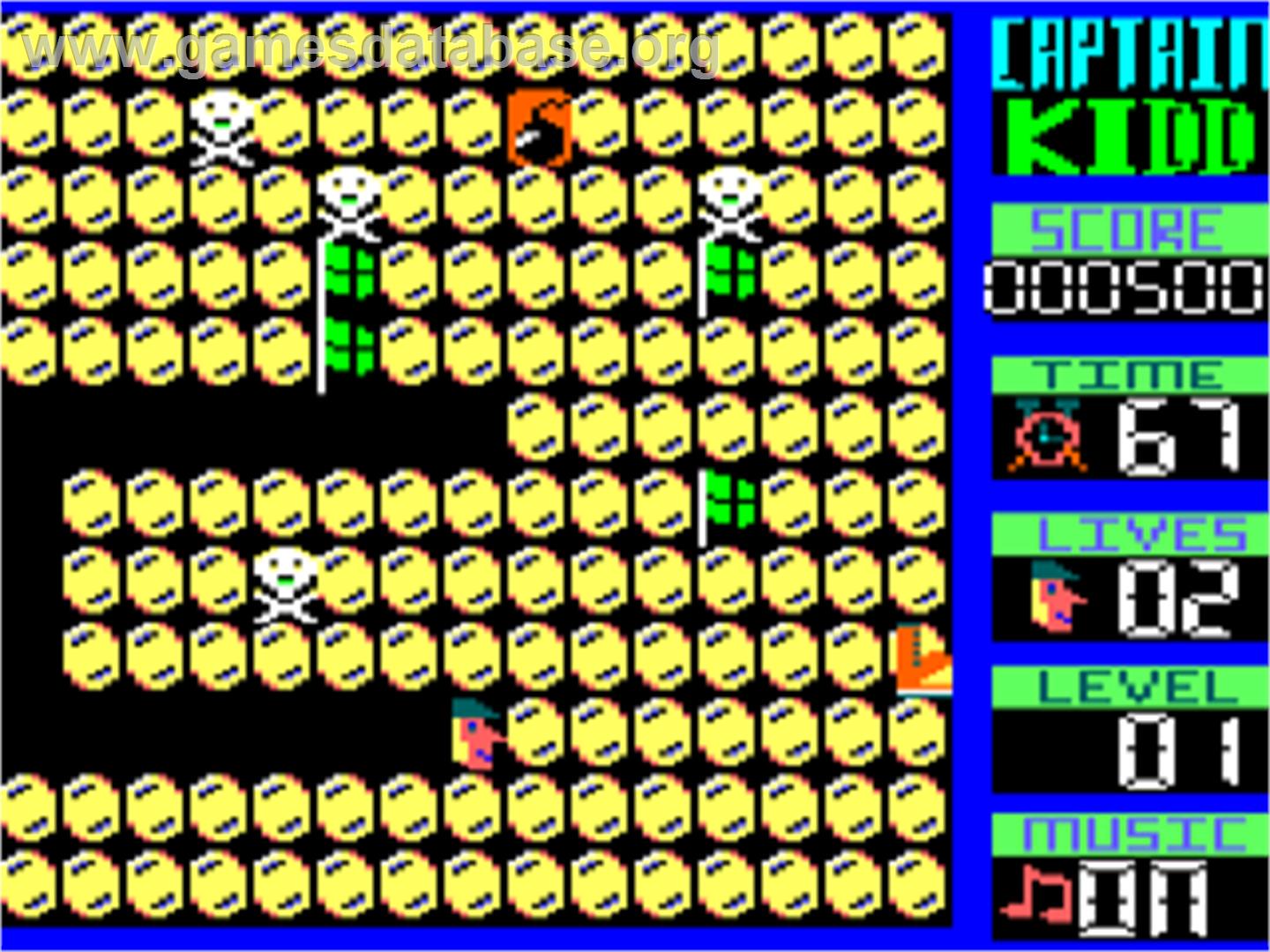 Capt'n Kidd - Amstrad CPC - Artwork - In Game