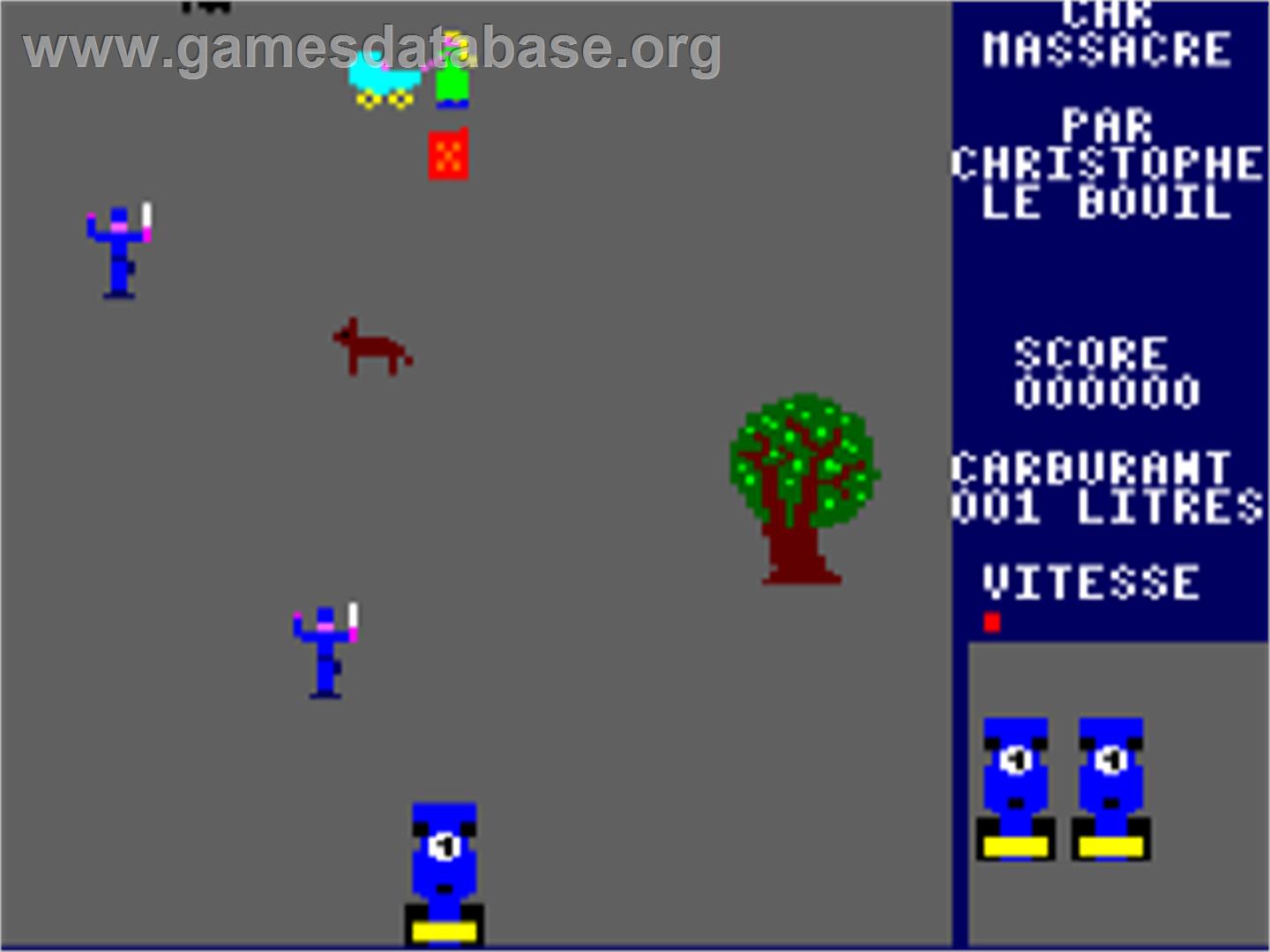 Car Massacre - Amstrad CPC - Artwork - In Game