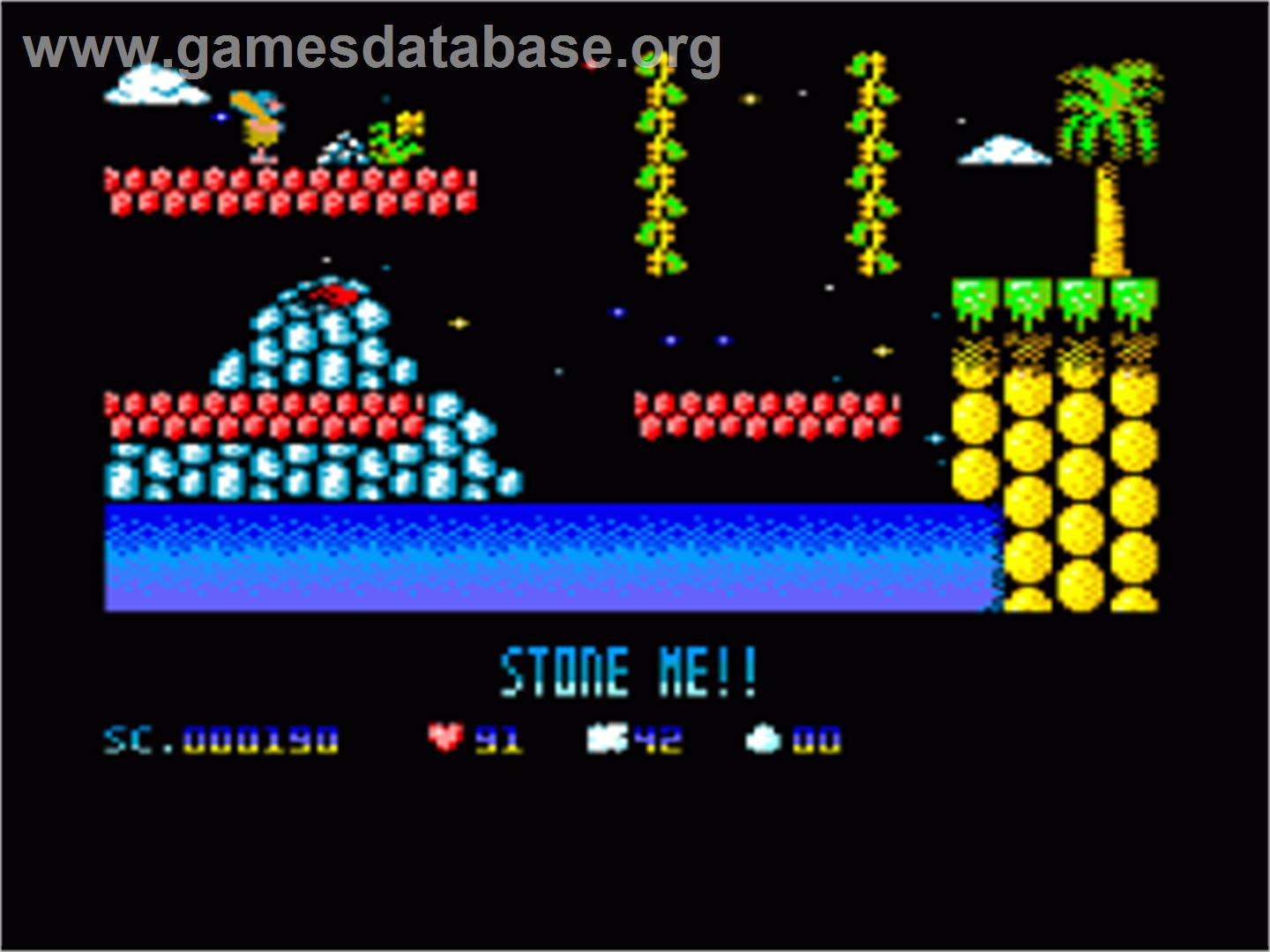 Cavemania - Amstrad CPC - Artwork - In Game