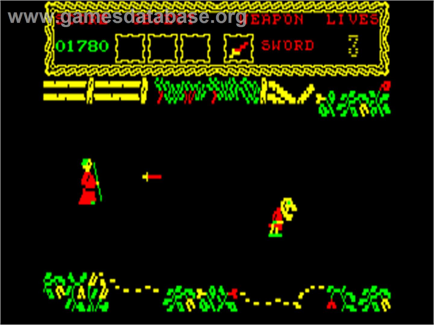Curse Of Sherwood, The - Amstrad CPC - Artwork - In Game