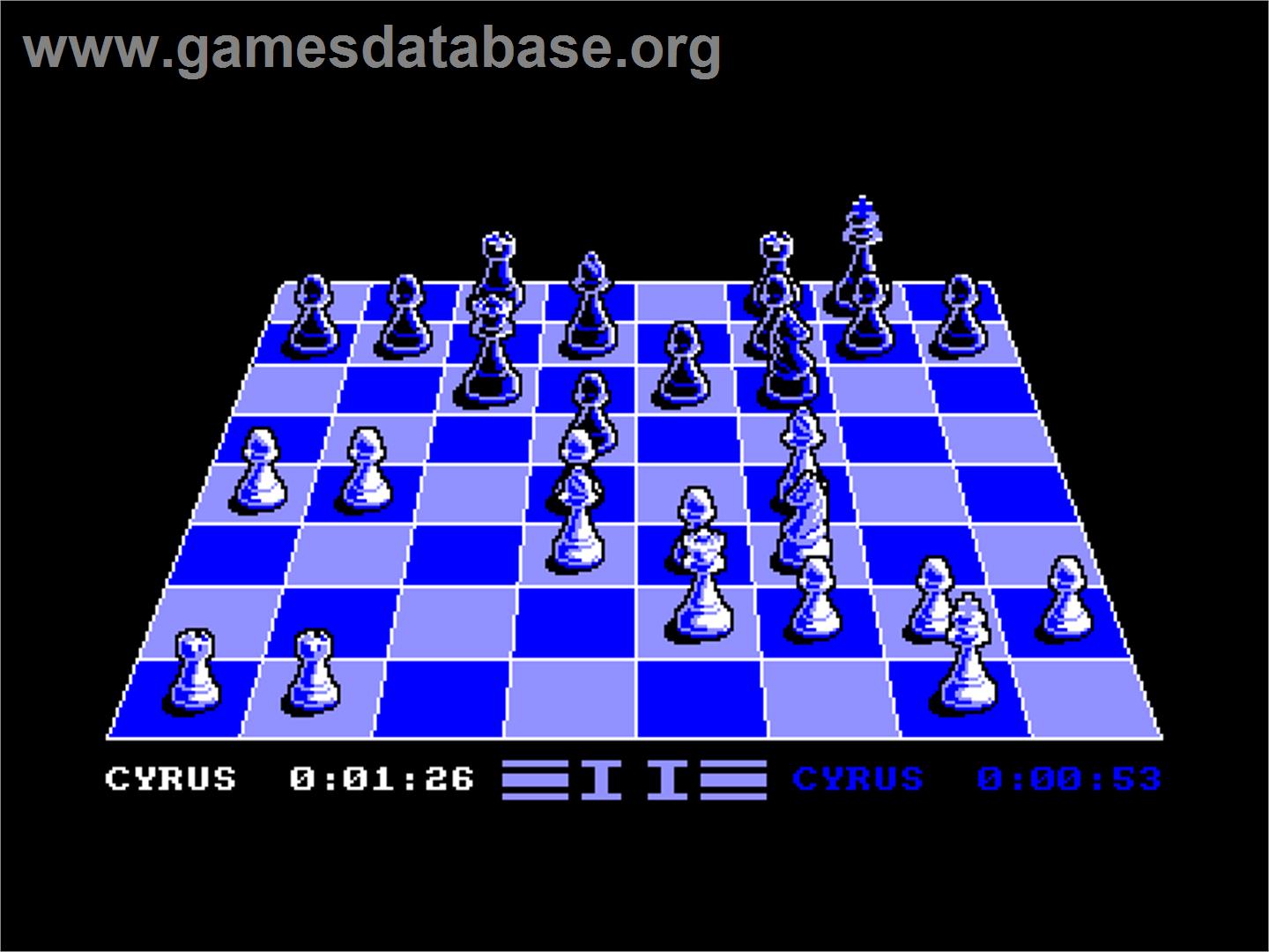 Cyrus 2 Chess - 3D Chess - Amstrad CPC - Artwork - In Game