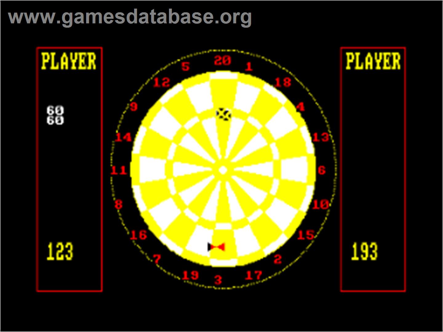 Darts (Alligata) - Amstrad CPC - Artwork - In Game