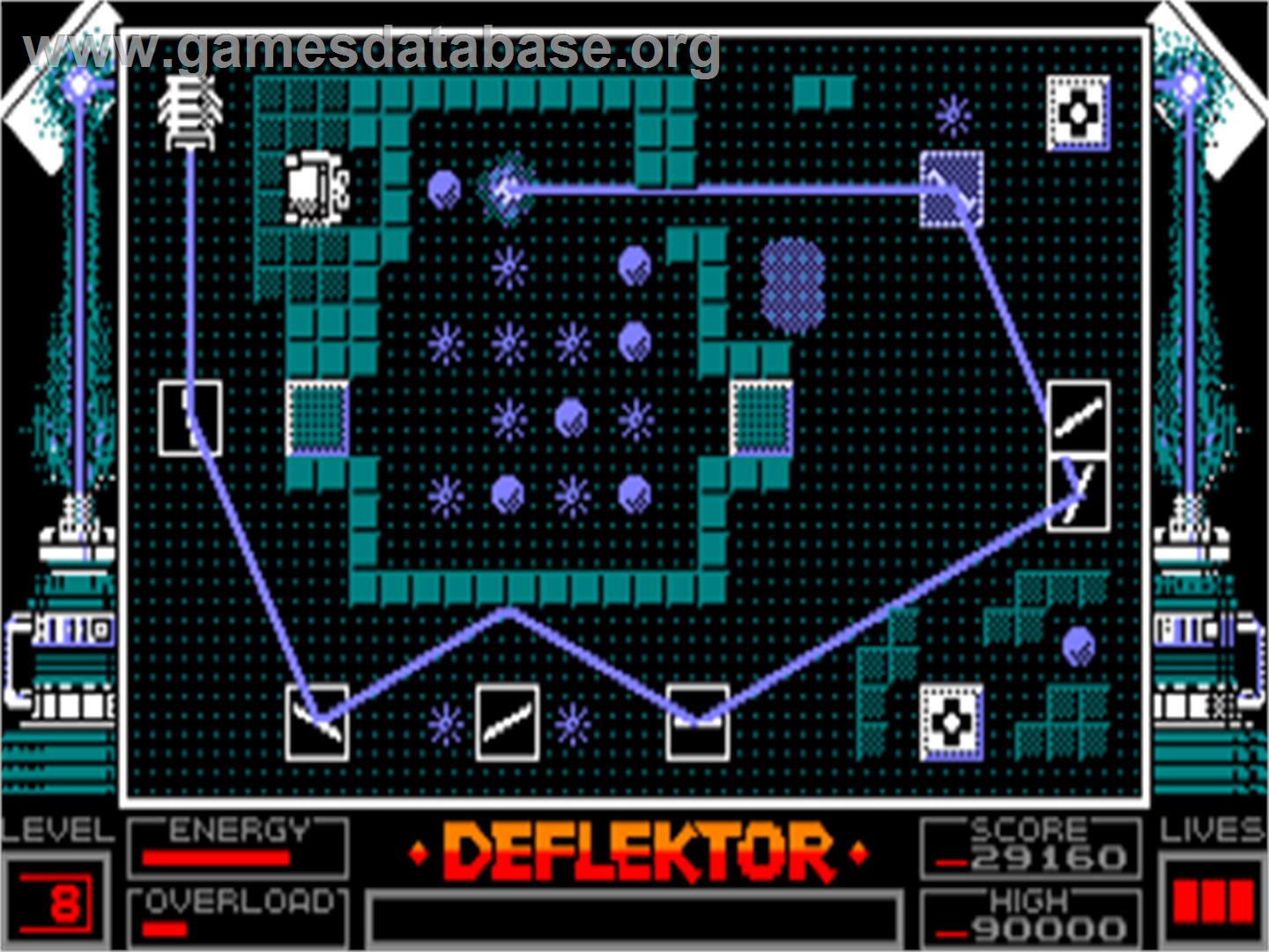 Deflektor - Amstrad CPC - Artwork - In Game