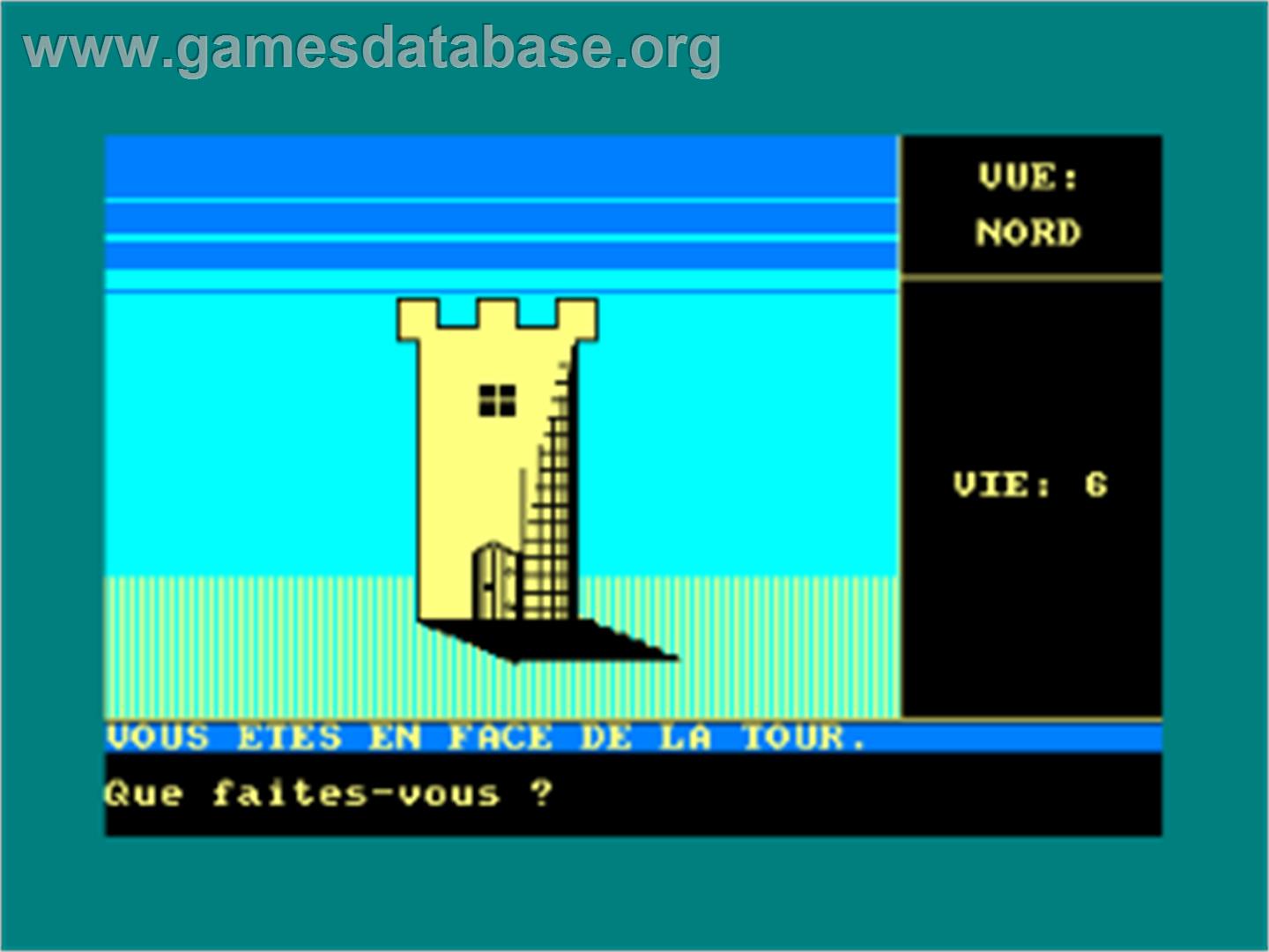 Diamant De L'ile Maudite, Le - Amstrad CPC - Artwork - In Game