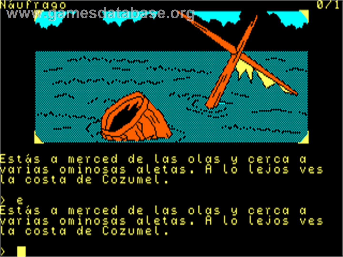 Diosa de Cozumel, La - Amstrad CPC - Artwork - In Game