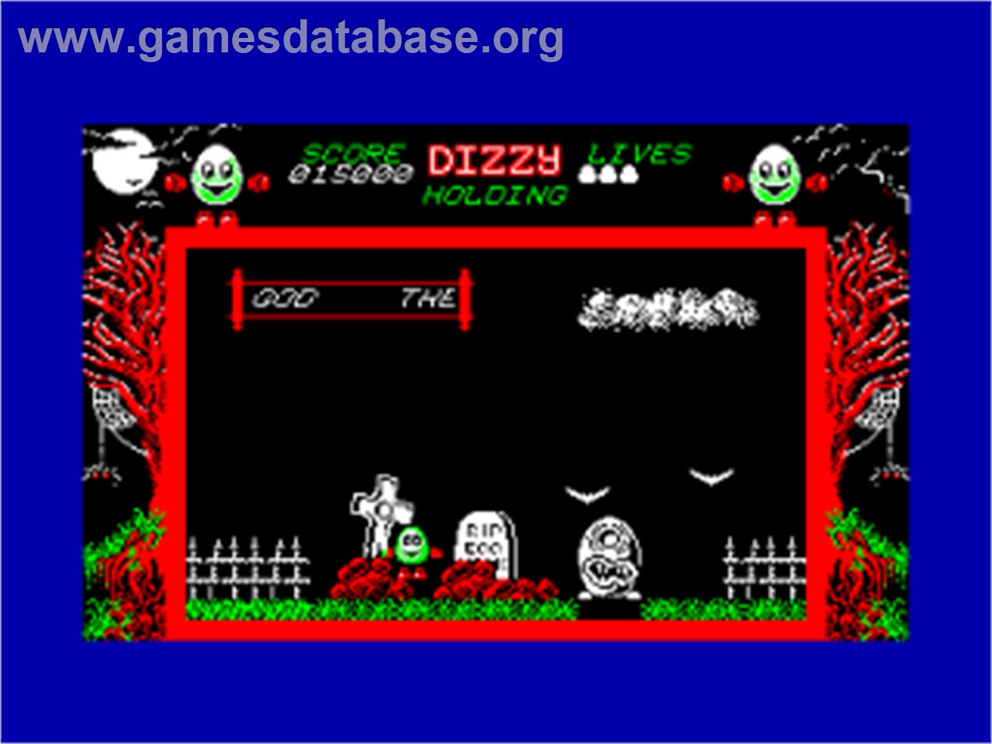 Dizzy: The Ultimate Cartoon Adventure - Amstrad CPC - Artwork - In Game