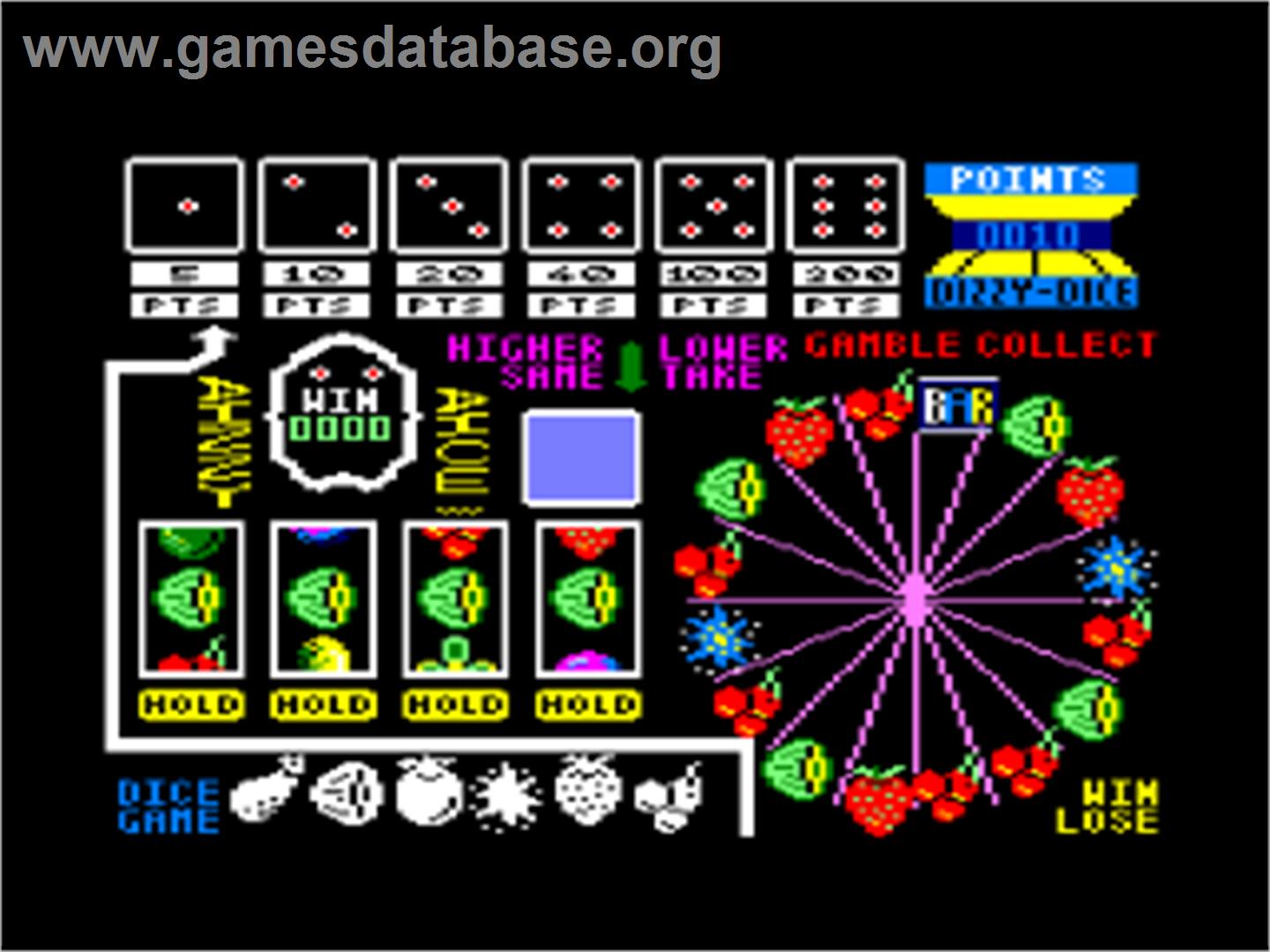 Dizzy Dice - Amstrad CPC - Artwork - In Game