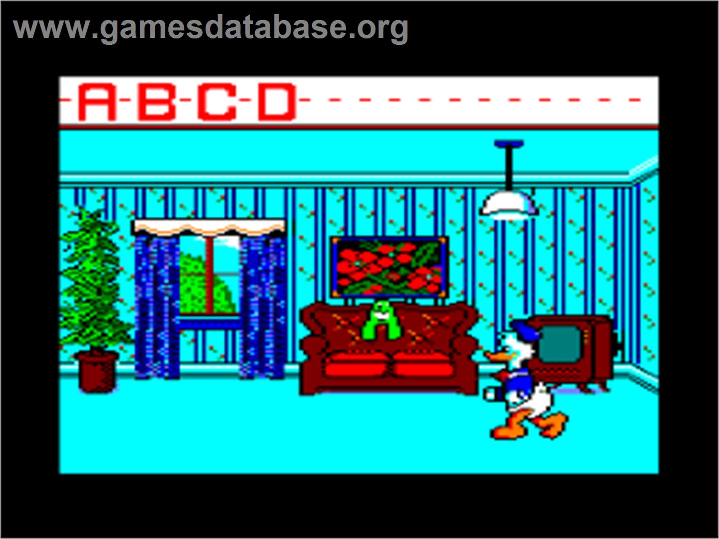 Donald's Alphabet Chase - Amstrad CPC - Artwork - In Game