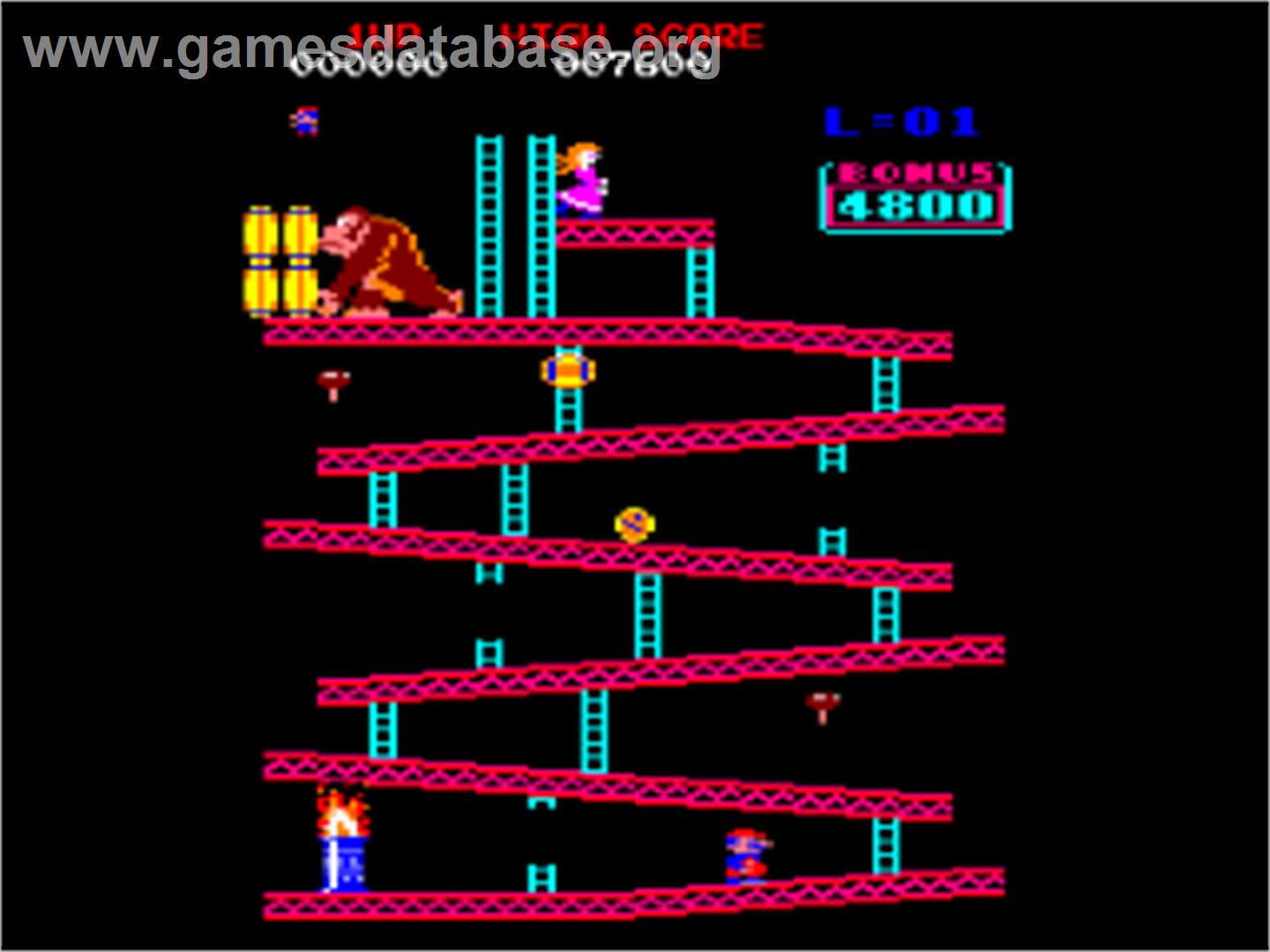 Donkey Kong - Amstrad CPC - Artwork - In Game