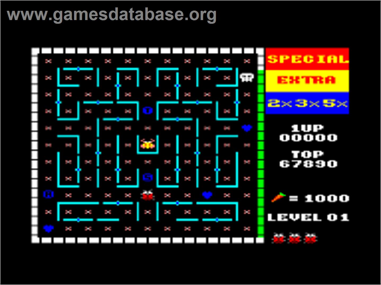 Doodle Bug - Amstrad CPC - Artwork - In Game