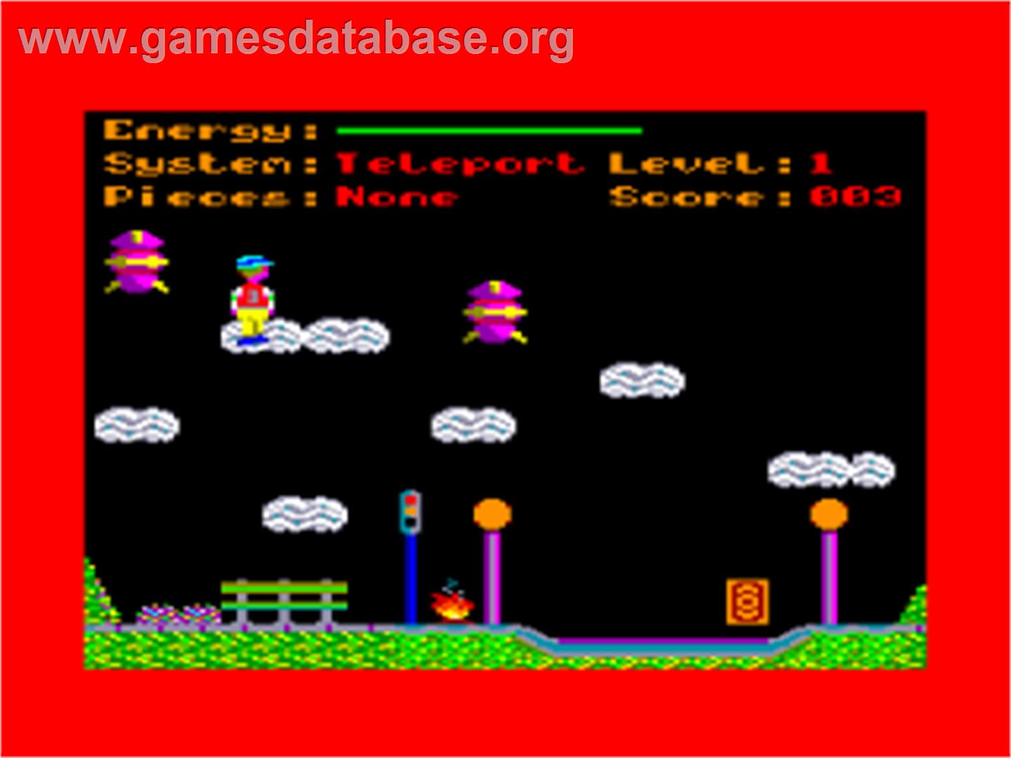 Doors Of Doom - Amstrad CPC - Artwork - In Game