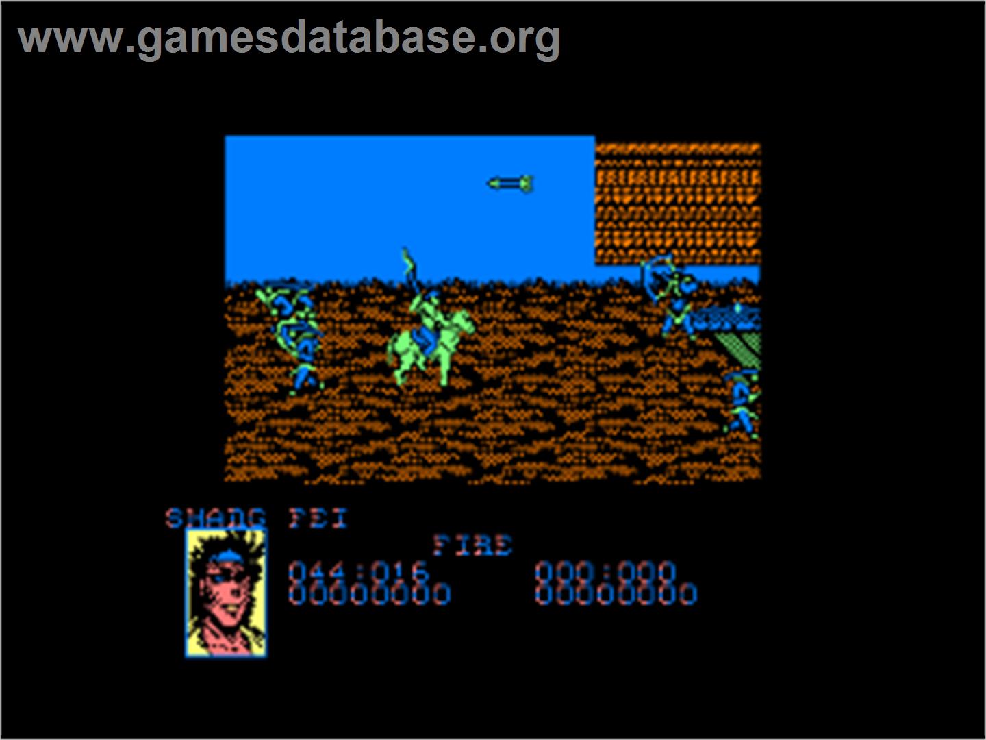 Dynasty Wars - Amstrad CPC - Artwork - In Game