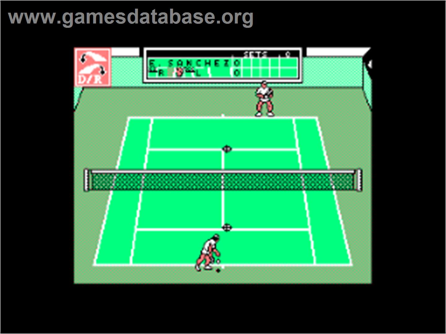 Emilio Sanchez Vicario Grand Slam - Amstrad CPC - Artwork - In Game