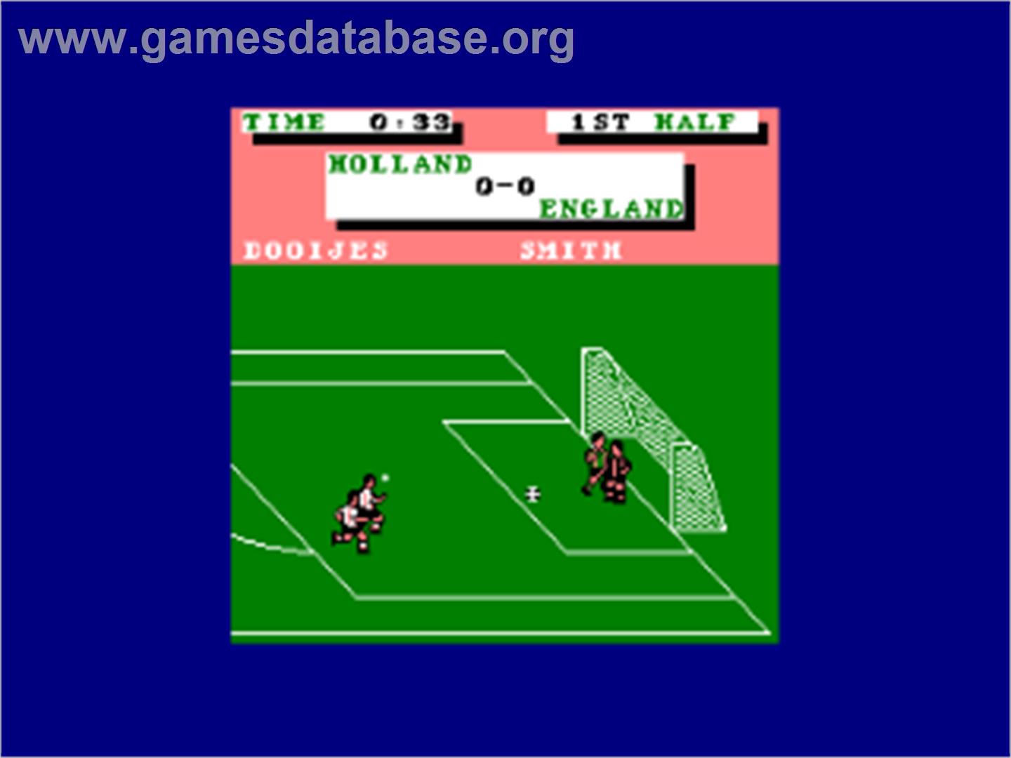 Emlyn Hughes International Soccer - Amstrad CPC - Artwork - In Game