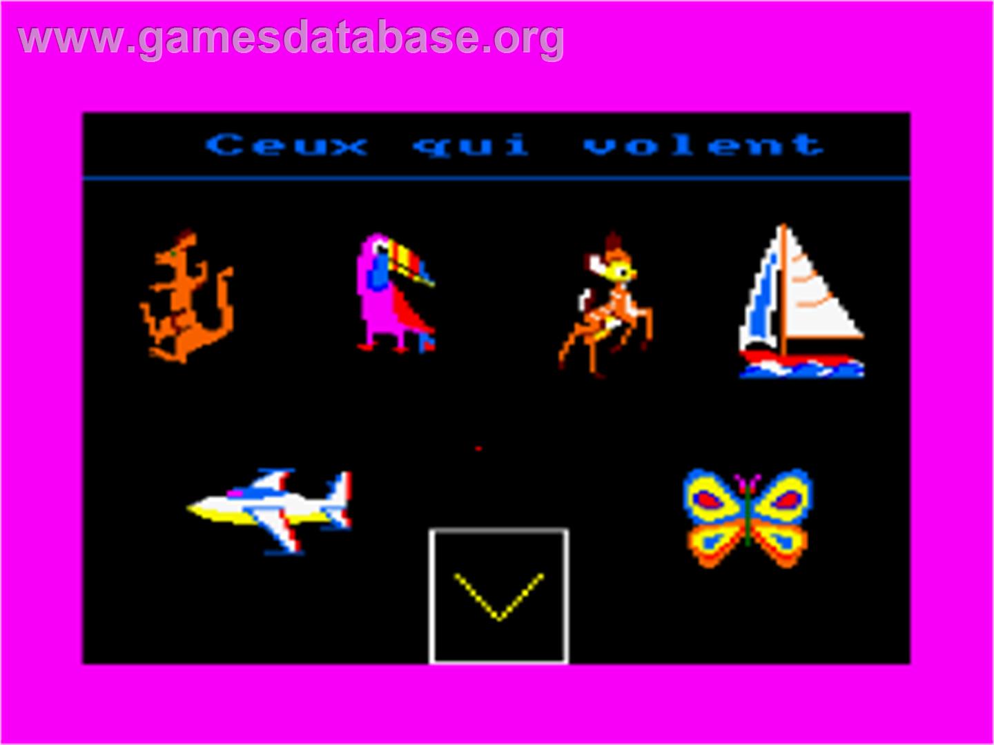 Ensembles, Les - Amstrad CPC - Artwork - In Game
