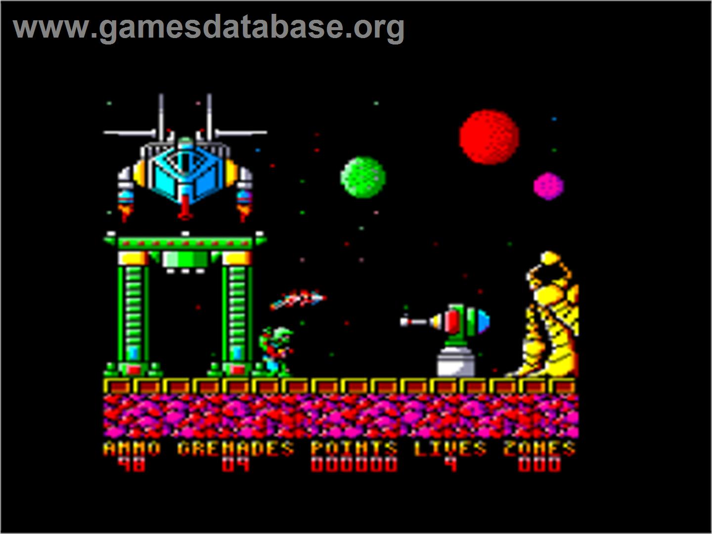 Exolon - Amstrad CPC - Artwork - In Game