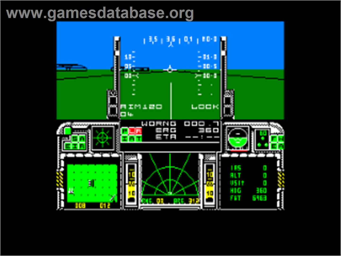 F-16 Combat Pilot - Amstrad CPC - Artwork - In Game