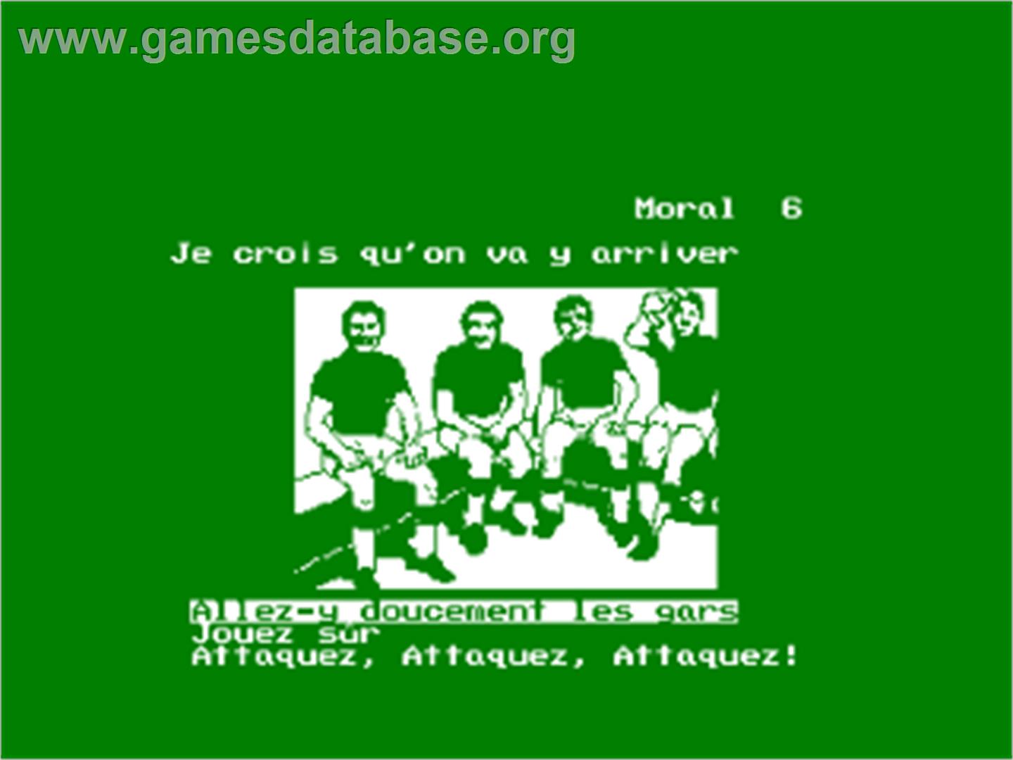 Football Manager - World Cup Edition - Amstrad CPC - Artwork - In Game