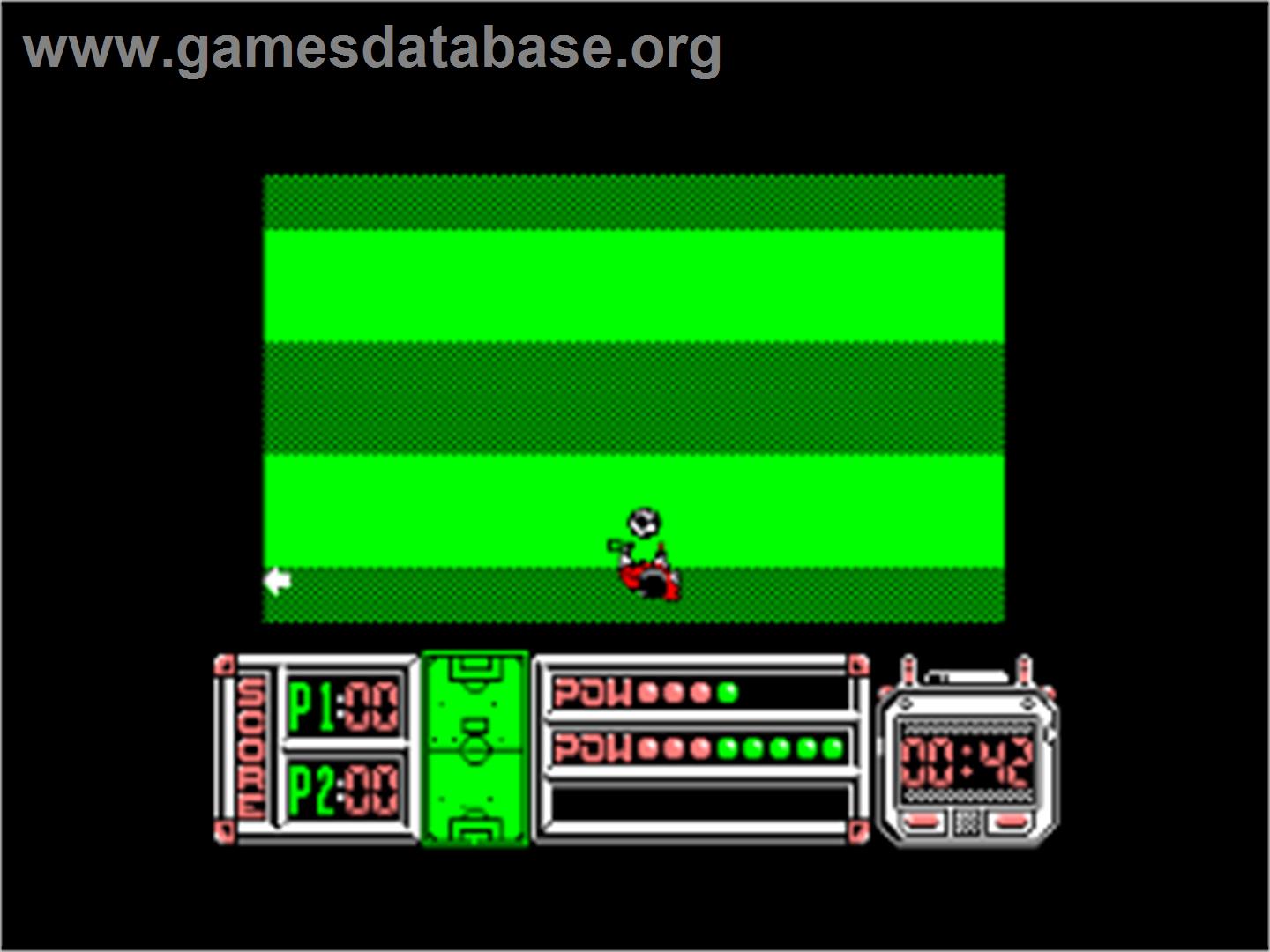 Gary Lineker's Hot-Shot! - Amstrad CPC - Artwork - In Game