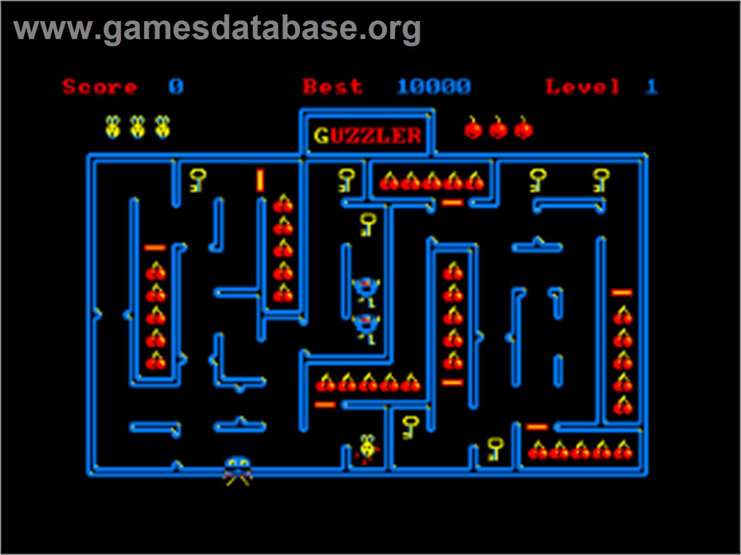 Guzzler - Amstrad CPC - Artwork - In Game
