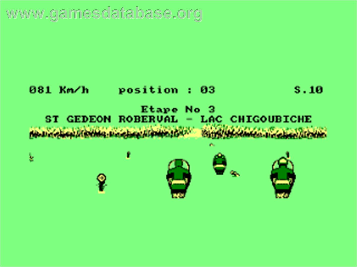 Harricana - International Snowmobile Race - Amstrad CPC - Artwork - In Game