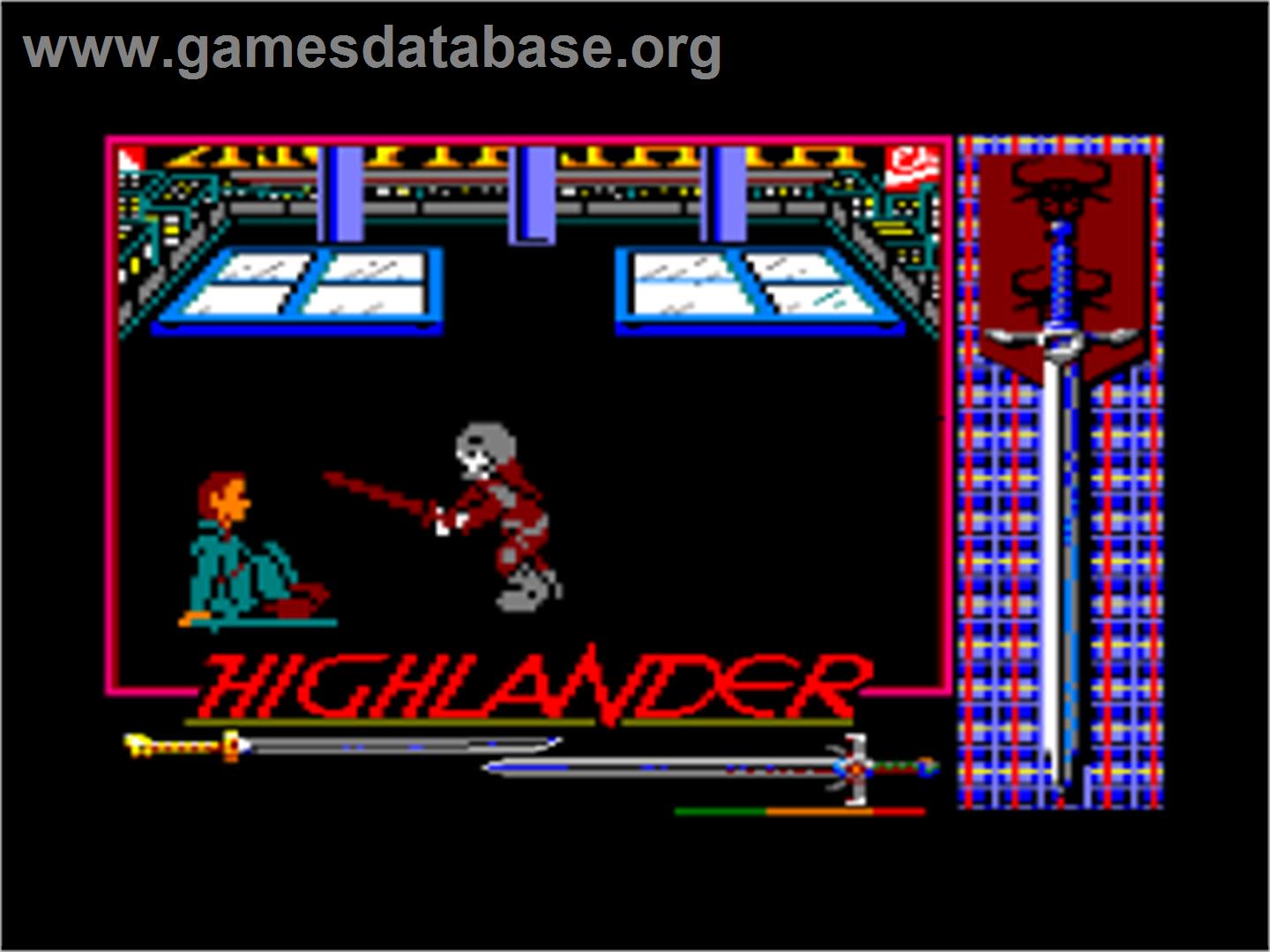 Highlander - Amstrad CPC - Artwork - In Game