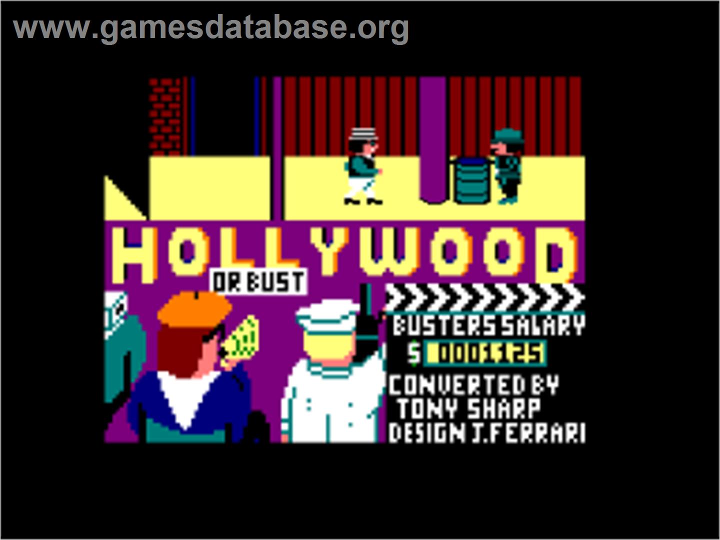 Hollywood Or Bust - Amstrad CPC - Artwork - In Game