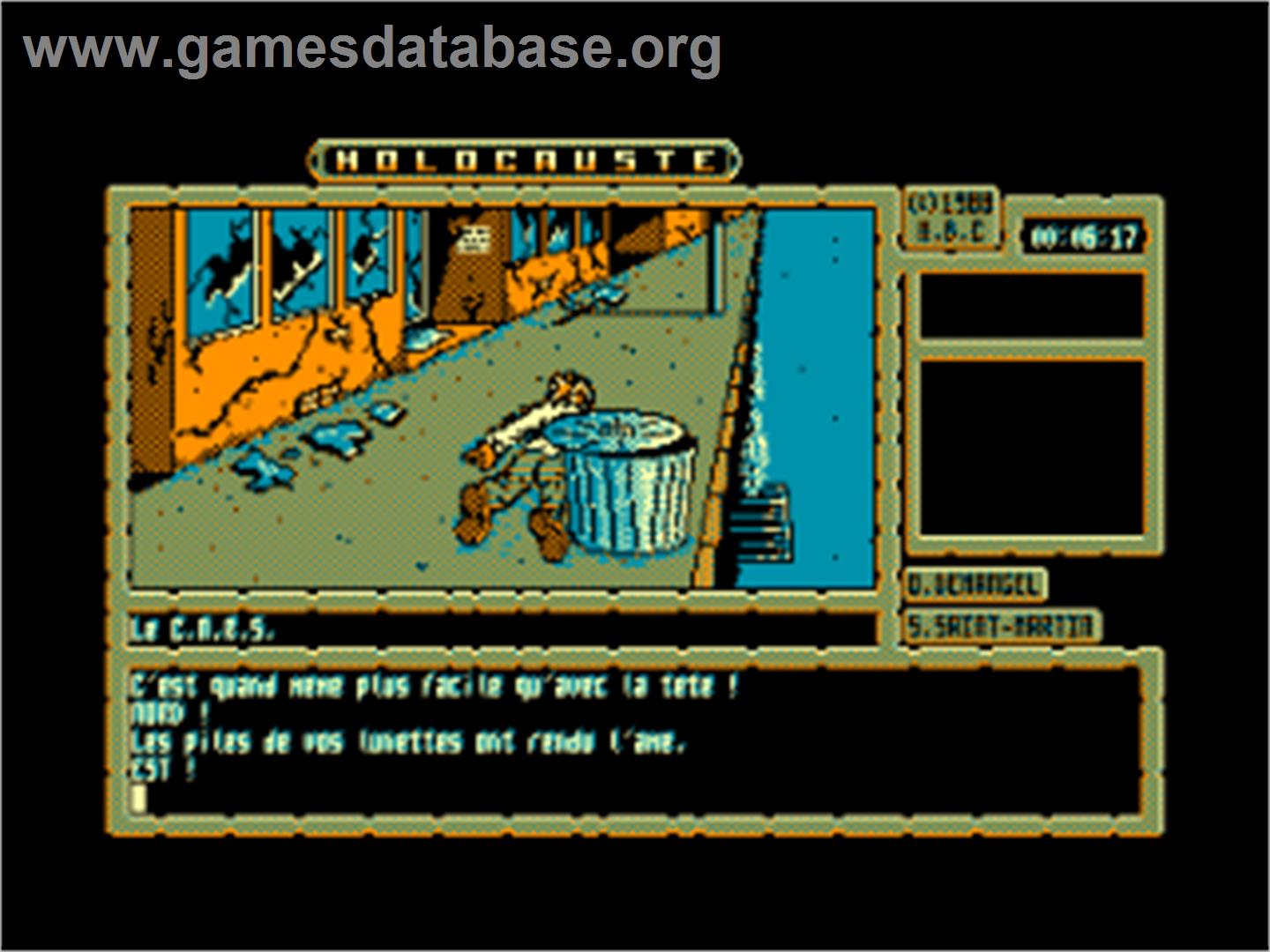 Holocauste - Amstrad CPC - Artwork - In Game