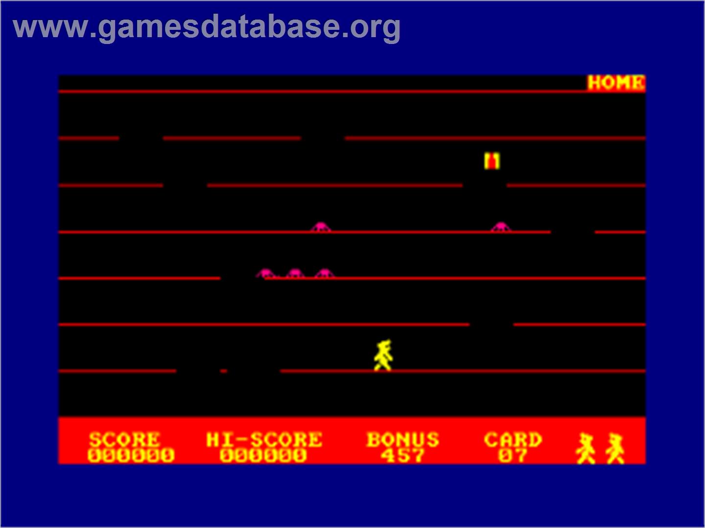 Home Runner - Amstrad CPC - Artwork - In Game