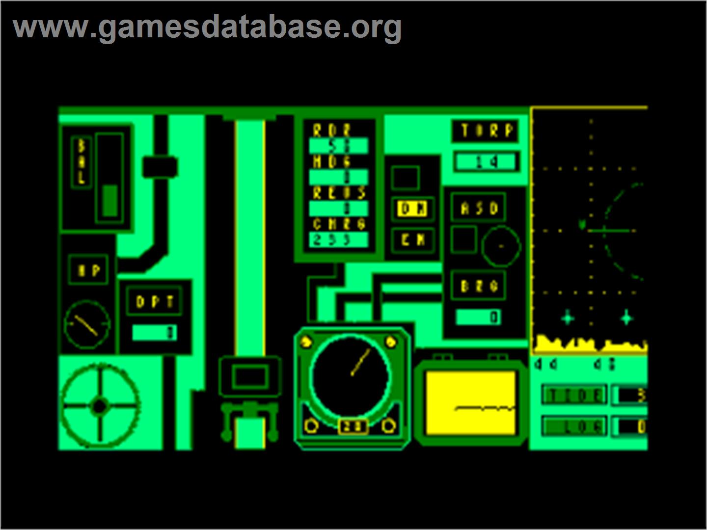 Hunter Killer - Amstrad CPC - Artwork - In Game
