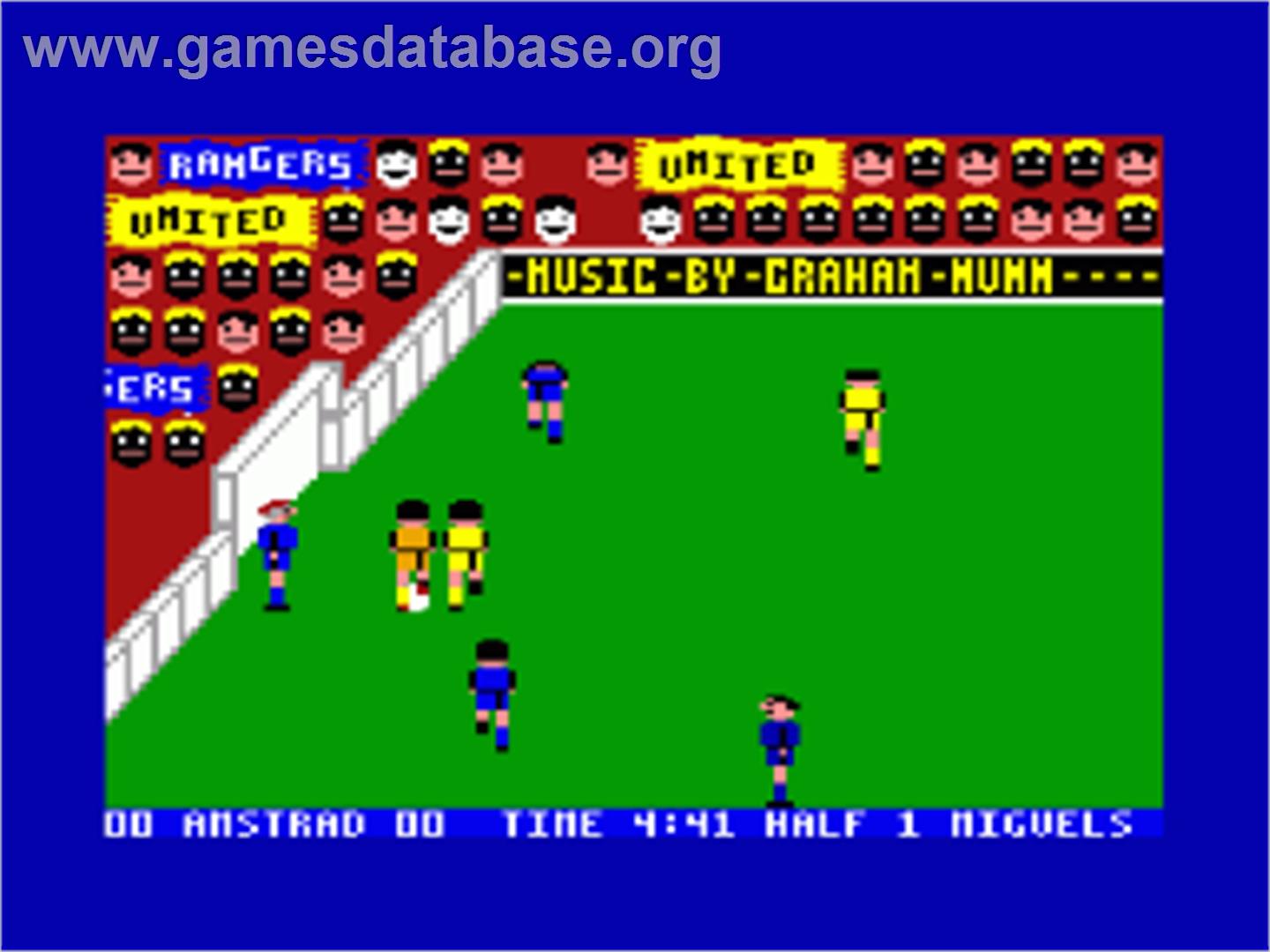 Indoor Soccer - Amstrad CPC - Artwork - In Game