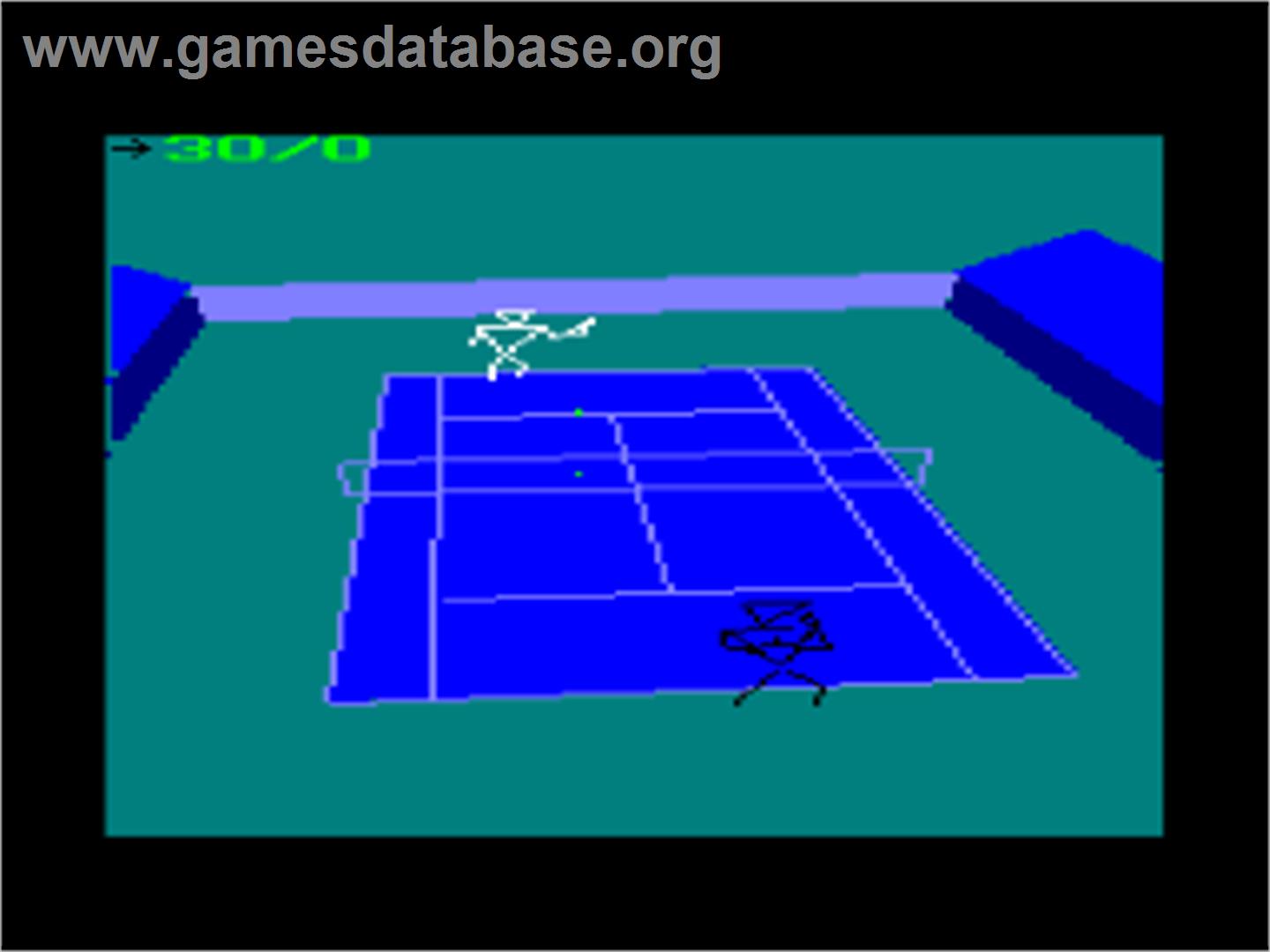 International 3D Tennis - Amstrad CPC - Artwork - In Game