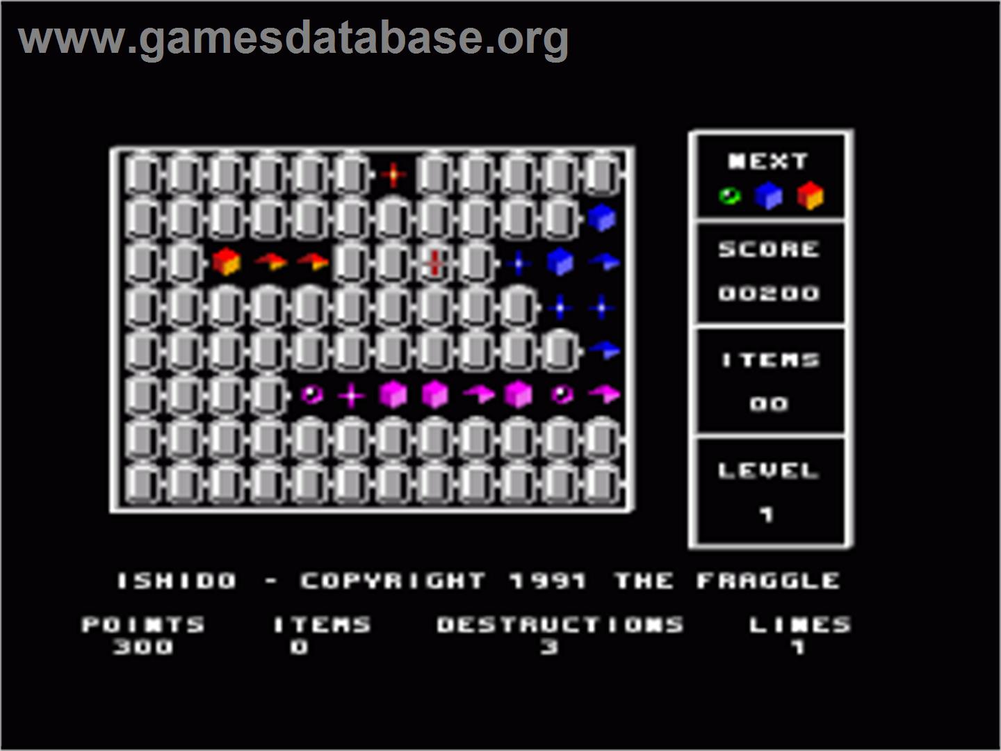 Ishido - Amstrad CPC - Artwork - In Game