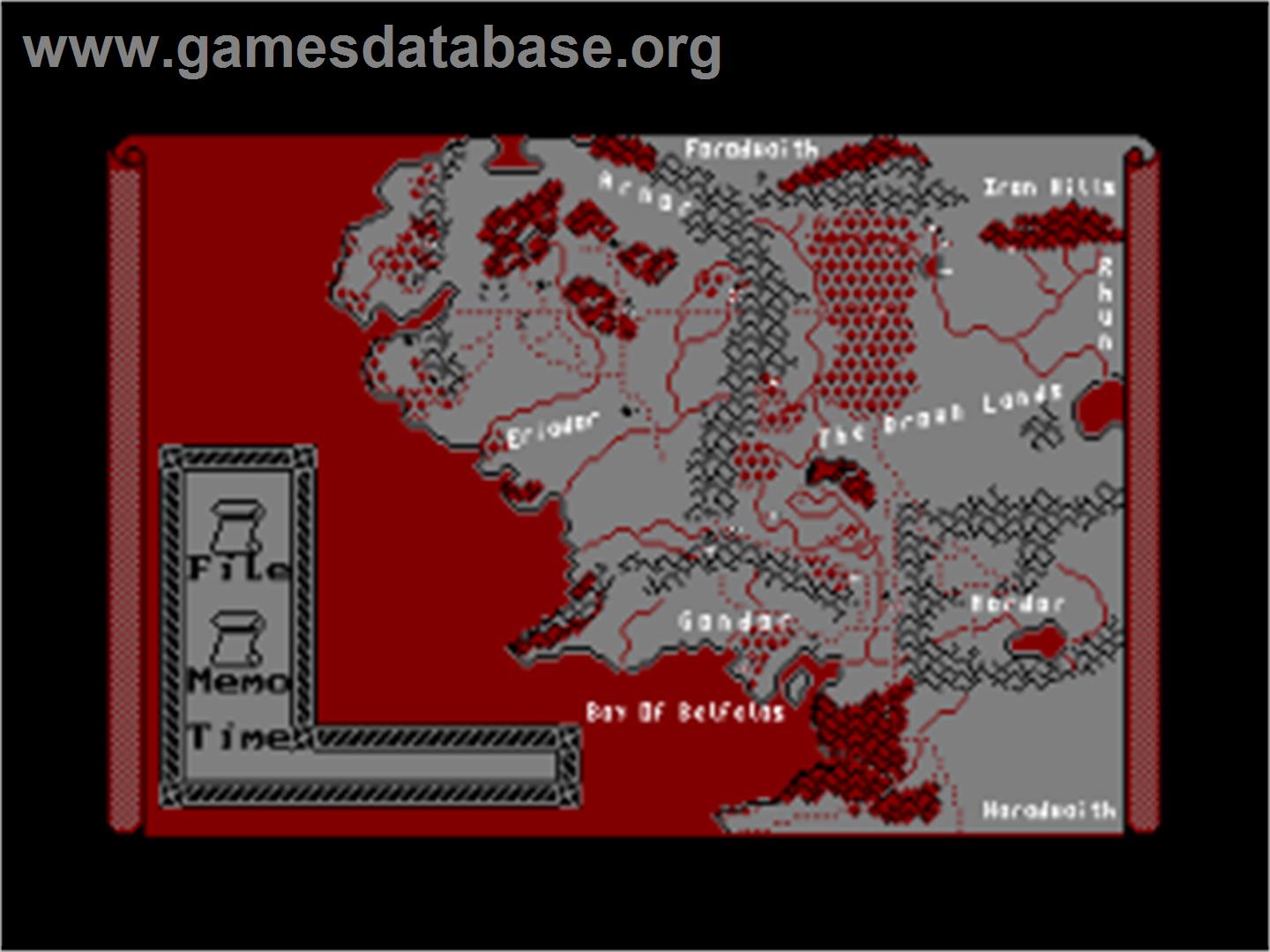 J.R.R. Tolkien's War in Middle Earth - Amstrad CPC - Artwork - In Game