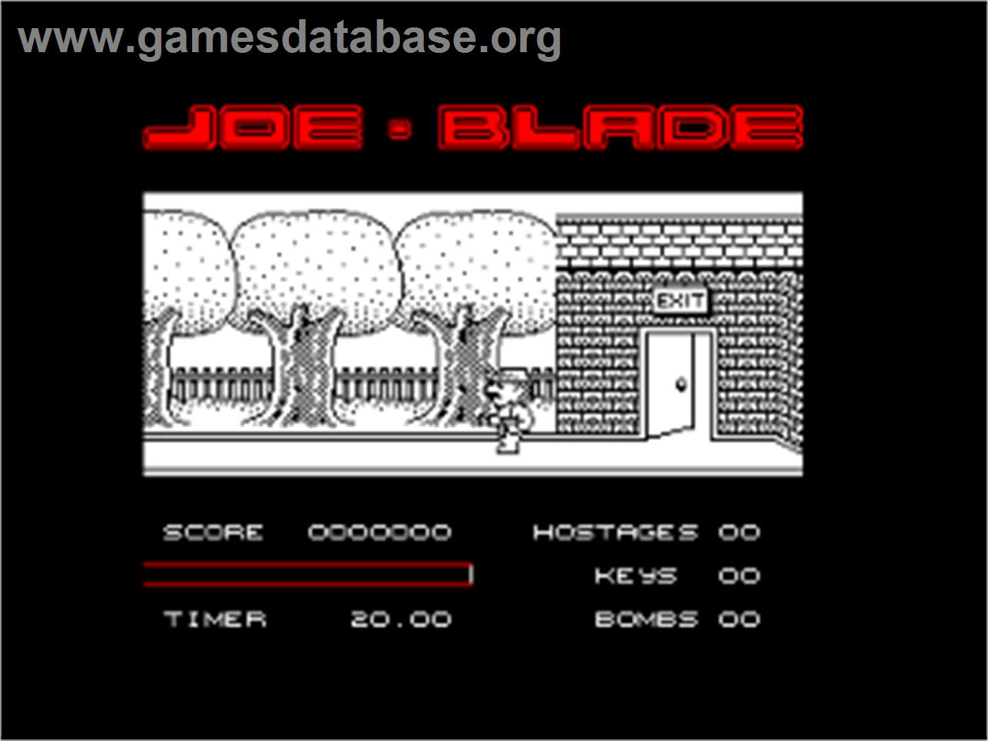 Joe Blade - Amstrad CPC - Artwork - In Game